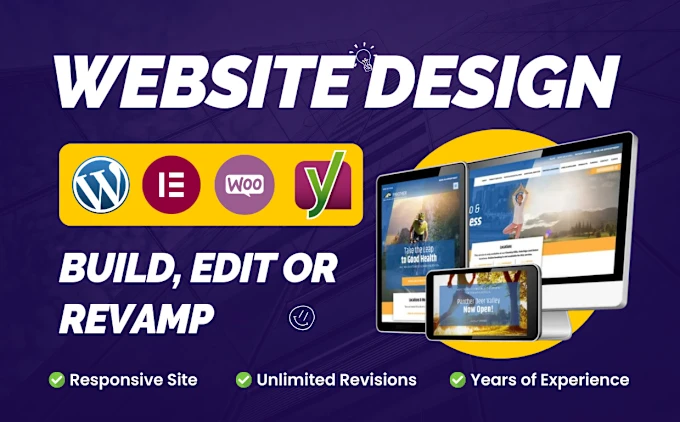 1519I will design, edit, customize, revamp wordpress website or do full wordpress